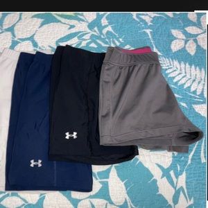 Under Armour and Adidas Compression Shorts